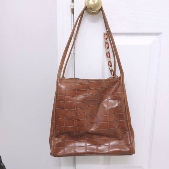 Brown Purse Bag with Chains - Picture 3 of 13